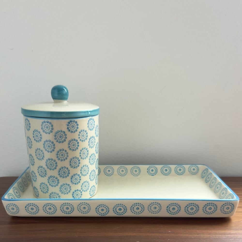 Tranquillo - Ollo Ceramic Hand Painted 2 piece Bath Set